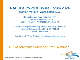 Community Health Centers Policy Forum 2024 Overview