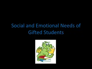 Social and Emotional Needs of Gifted Students