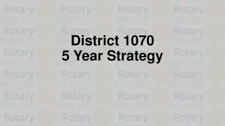 Rotary District 1070 5-Year Strategy and Action Plan