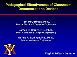 Enhancing Classroom Learning through Demonstrations: An Empirical Study