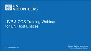 Unified Volunteering Platform Launch & Training Webinar for UN Host Entities