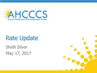 Arizona Health Care Capitation Rate Updates