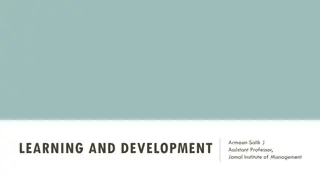 Learning and Development in the Workplace