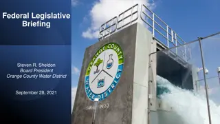 Orange County Water District Federal Legislative Briefing Updates