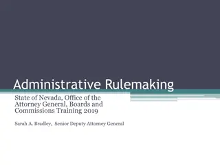 Administrative Rulemaking in Nevada: A Comprehensive Overview