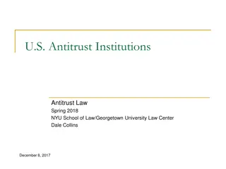 U.S. Antitrust Law and Enforcement