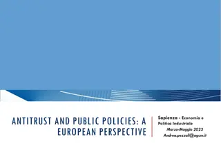 Antitrust and Competition Policies in Europe