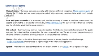 Forex Trading Terminology and Currency Pairs