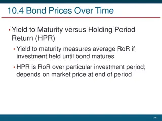 Bond Prices, Yields, and Risks