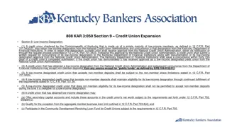 Credit Union Low-Income Designation Process in Kentucky