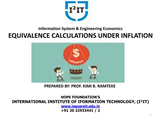 Equivalence Calculations under Inflation - Information System Engineering Economics
