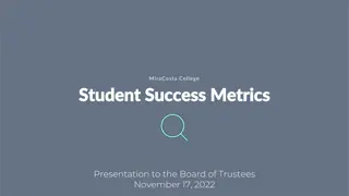 MiraCosta College Student Success Metrics Presentation Analysis