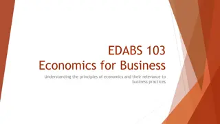 Economics for Business Studies: Principles & Application