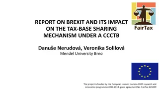 Impact of Brexit on Tax-base Sharing Mechanism under CCCTB