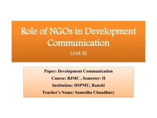 Role of NGOs in Development Communication and Activities Explained