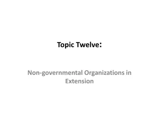 Role of NGOs in Agricultural and Rural Development