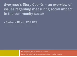 Measuring Social Impact in the Community Sector: Overview of Issues and Strategies
