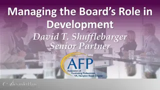Developing Board Leadership for Effective Governance