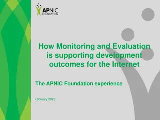 Enhancing Development Outcomes through Monitoring and Evaluation: APNIC Foundation Insights