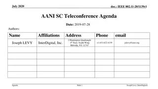 IEEE 802.11-20/1139r1 AANI SC Teleconference Agenda