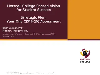Hartnell College Student Success Strategic Plan Assessment 2019-20