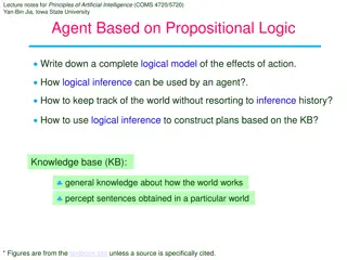 Logical Inference and Action Effects in Agent-Based Propositional Logic
