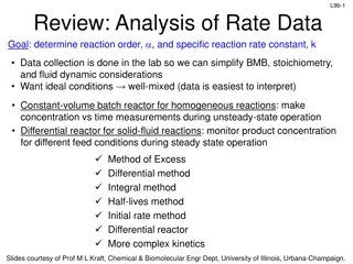 Analysis of Reaction Rate Data Methods
