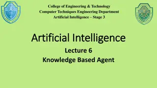 Knowledge-Based Agents in Artificial Intelligence Applications