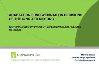 Adaptation Fund Decisions & Policy Analysis