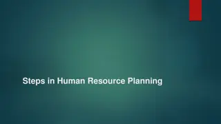 Effective Steps in Human Resource Planning Process