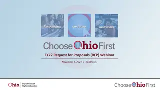 Ohio Higher Education RFP Webinar and Program Overview