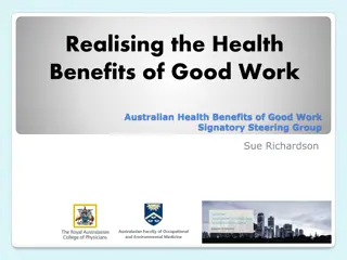 Realising the Health Benefits of Good Work in Australia