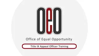 The Role of Title IX Appeal Officers in Ensuring Fairness