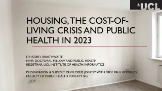 The Impact of Housing Policies on Public Health and Cost of Living Crisis