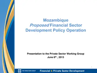 Mozambique Financial Sector Development & Strategy