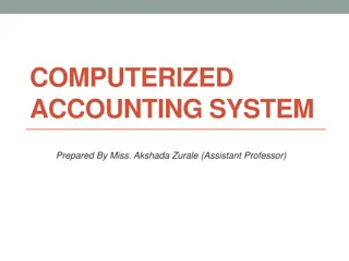 Computerized Accounting Systems
