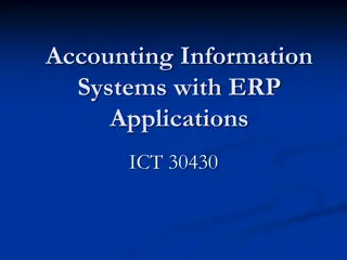 Advanced Accounting Information Systems with ERP Applications