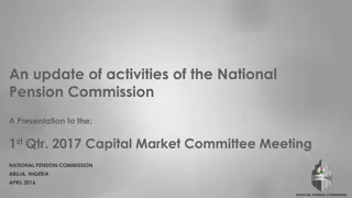 An Update on National Pension Commission Activities