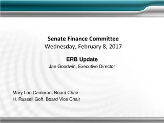 ERB Update and Highlights: Senate Finance Committee Meeting