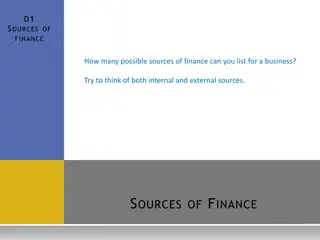 Business Finance: Internal and External Sources