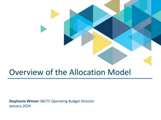 The SBCTC Allocation Model for Higher Education Funding