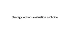 Strategic Options and Alternative Evaluation for Business Growth