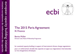 European Capacity Building Initiative for Climate Change Negotiations and Financial Transparency