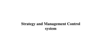 Levels of Strategy Development and Decision-Making in Management Control Systems