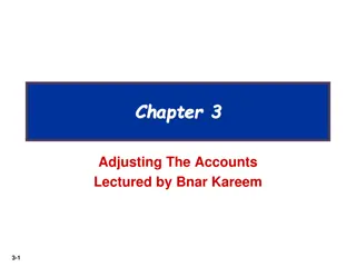 Chapter 3 - Adjusting The Accounts: Learning Objectives and Concepts