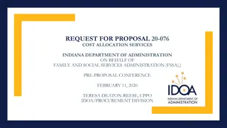 Cost Allocation Services RFP 20-076 by Indiana Department of Administration