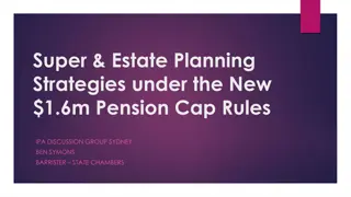 $1.6m Pension Cap Rules: Super & Estate Planning Strategies