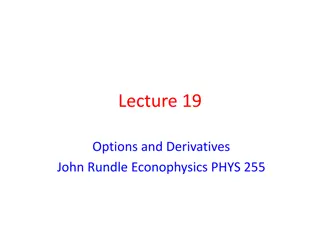 Options and Derivatives in Finance