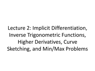 Implicit Differentiation, Inverse Trigonometric Functions, Higher Derivatives