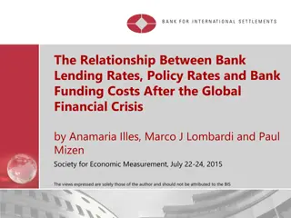 Bank Lending Rates, Policy Rates, and Funding Costs Post Crisis